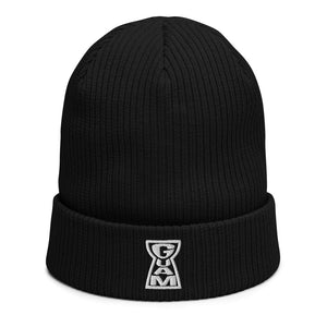 "Guam Latte" Embroidered Organic Ribbed beanie