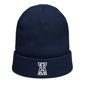 "Guam Latte" Embroidered Organic Ribbed beanie