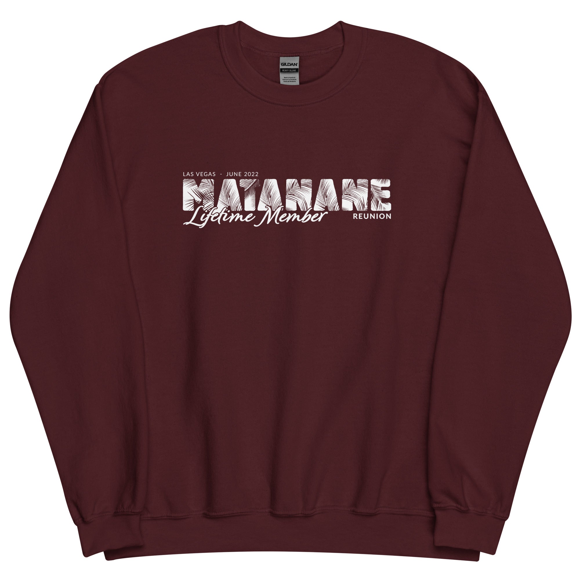 Matanane 2022 Reunion Unisex Sweatshirt (blank back)